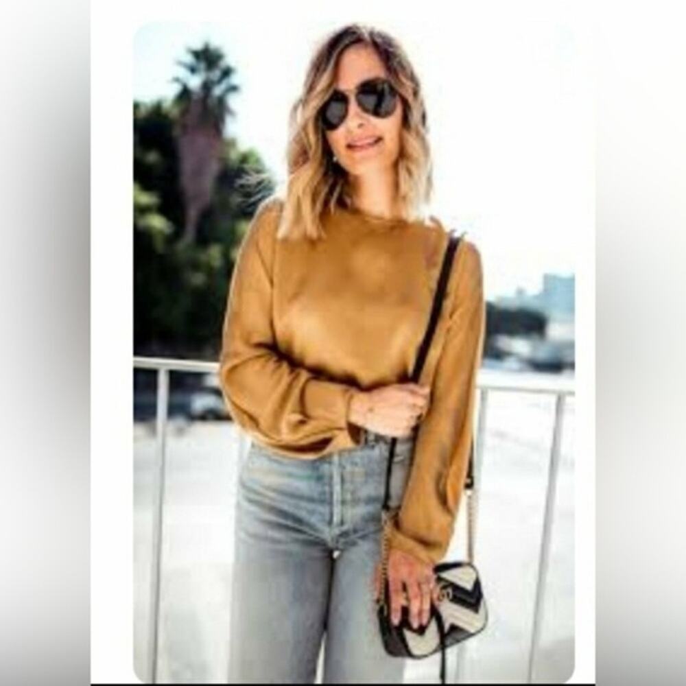 Maison Martin Margiela X HM gold blouse size L